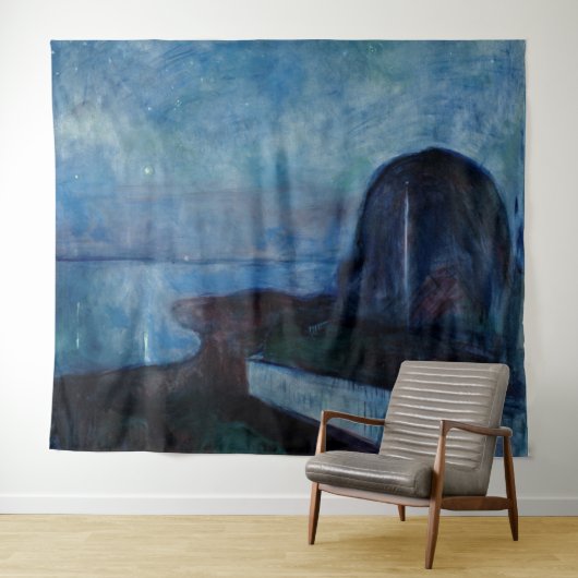 Edvard Munch - Sterrennacht 1893 Wandkleed (In Situ (horizontaal))