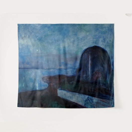 Edvard Munch - Sterrennacht 1893 Wandkleed (Voorkant (horizontaal))