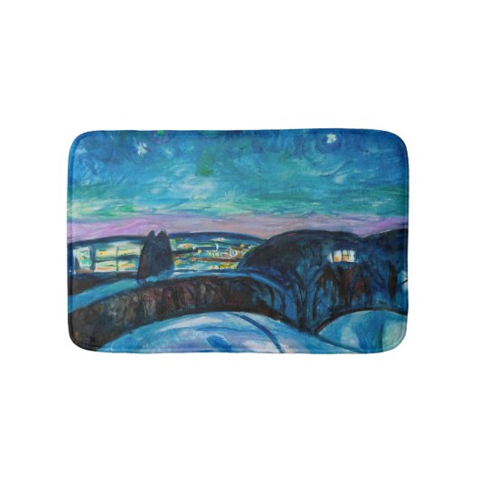 Edvard Munch - Sterrennacht 1922 Badmat (Voorkant)