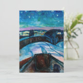 Edvard Munch - Sterrennacht 1922 Bedankkaart (Staand voorkant)