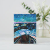 Edvard Munch - Sterrennacht 1922 Briefkaart (Staand voorkant)