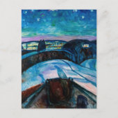 Edvard Munch - Sterrennacht 1922 Briefkaart (Voorkant)
