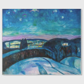 Edvard Munch - Sterrennacht 1922 Cadeaupapier (Vlak)