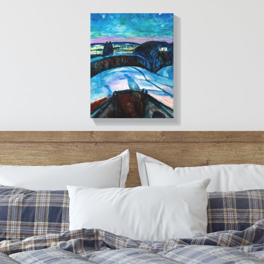 Edvard Munch - Sterrennacht 1922 Canvas Afdruk (Insitu (Slaapkamer))