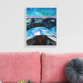 Edvard Munch - Sterrennacht 1922 Canvas Afdruk (Insitu (Woonkamer))