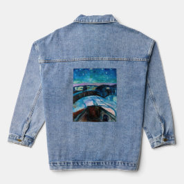 Edvard Munch - Sterrennacht 1922 Denim Jacket