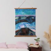Edvard Munch - Sterrennacht 1922 Hangend Wandkleed (Slaapkamer)