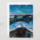 Edvard Munch - Sterrennacht 1922 Kaart (Voorkant / Achterkant)