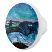Edvard Munch - Sterrennacht 1922 Keramische Knop (Rechts)