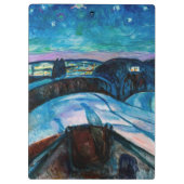 Edvard Munch - Sterrennacht 1922 Klembord (Achterkant)