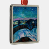 Edvard Munch - Sterrennacht 1922 Metalen Ornament (Rechts)