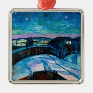 Edvard Munch - Sterrennacht 1922 Metalen Ornament