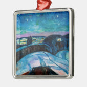 Edvard Munch - Sterrennacht 1922 Metalen Ornament (Links)