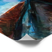 Edvard Munch - Sterrennacht 1922 Poster (Hoek)