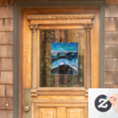 Edvard Munch - Sterrennacht 1922 Raamsticker (Huis Deur)