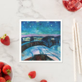 Edvard Munch - Sterrennacht 1922 Servet (Insitu)