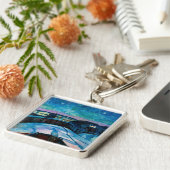 Edvard Munch - Sterrennacht 1922 Sleutelhanger (Zijkant)