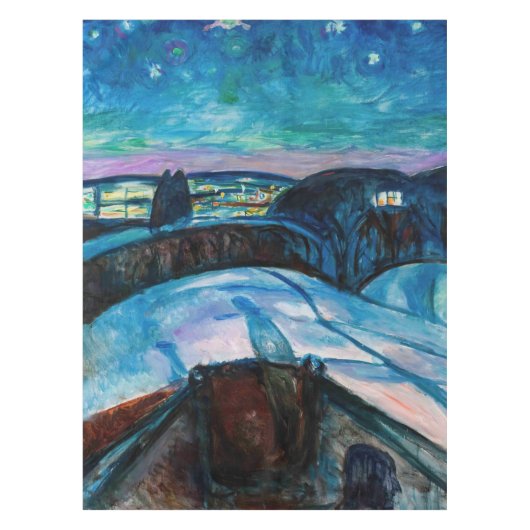 Edvard Munch - Sterrennacht 1922 Tafelkleed (Voorkant)