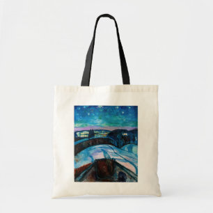 Edvard Munch - Sterrennacht 1922 Tote Bag