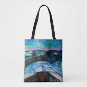 Edvard Munch - Sterrennacht 1922 Tote Bag (Voorkant)