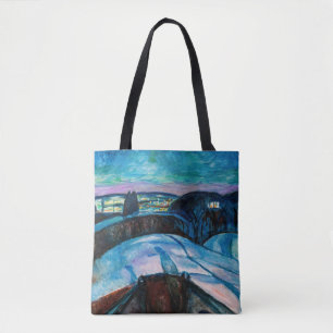 Edvard Munch - Sterrennacht 1922 Tote Bag