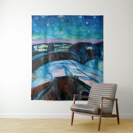Edvard Munch - Sterrennacht 1922 Wandkleed (In situ)