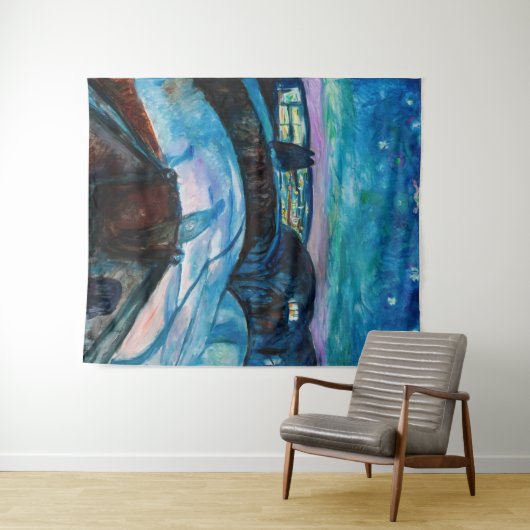 Edvard Munch - Sterrennacht 1922 Wandkleed (In Situ (horizontaal))