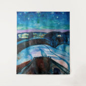 Edvard Munch - Sterrennacht 1922 Wandkleed (Voorkant)