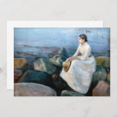 Edvard Munch - Summer Night, Inger on the Beach Bedankkaart (Voorkant / Achterkant)