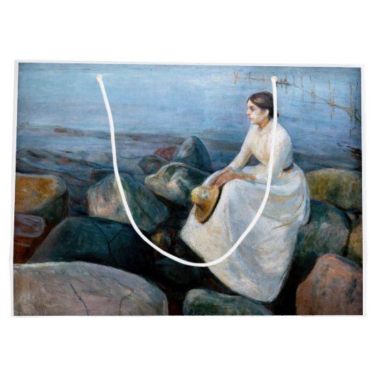 Edvard Munch - Summer Night, Inger on the Beach Groot Cadeauzakje (Achterkant)
