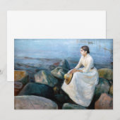 Edvard Munch - Summer Night, Inger on the Beach Kaart (Voorkant / Achterkant)
