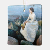 Edvard Munch - Summer Night, Inger on the Beach Keramisch Ornament (Links)