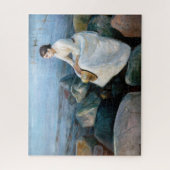 Edvard Munch - Summer Night, Inger on the Beach Legpuzzel (Verticaal)