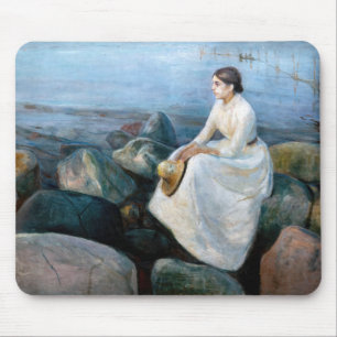 Edvard Munch - Summer Night, Inger on the Beach Muismat