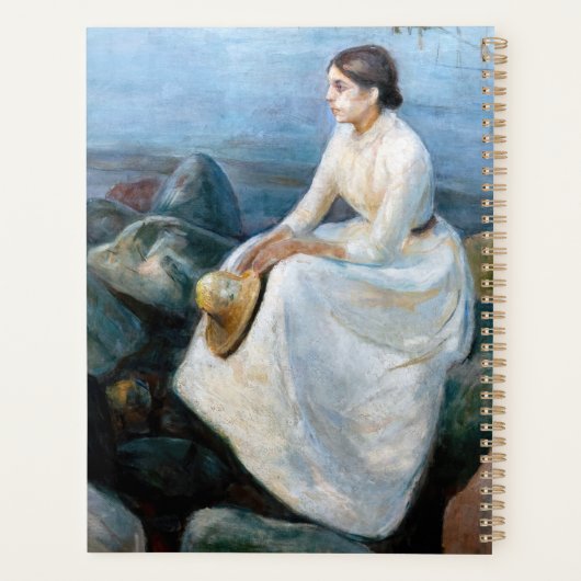 Edvard Munch - Summer Night, Inger on the Beach Planner (Achterkant)