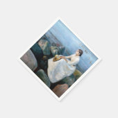 Edvard Munch - Summer Night, Inger on the Beach Servet (Hoek)