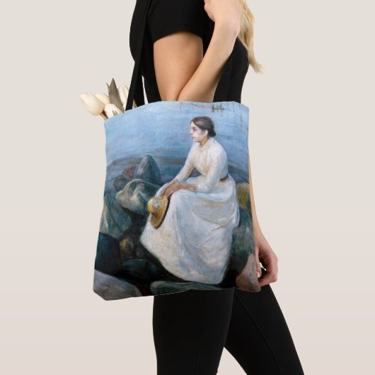 Edvard Munch - Summer Night, Inger on the Beach Tote Bag (Dichtbij)