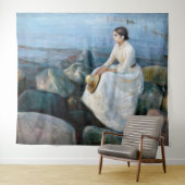 Edvard Munch - Summer Night, Inger on the Beach Wandkleed (In Situ (horizontaal))