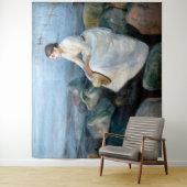 Edvard Munch - Summer Night, Inger on the Beach Wandkleed (In situ)