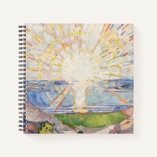 Edvard Munch Sunrise Art Nouveau Expressionisme Notitieboek (Voorkant)
