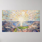 Edvard Munch Sunrise Art Nouveau Expressionisme Poster (Voorkant)