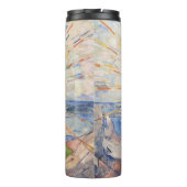 Edvard Munch Sunrise Art Nouveau Expressionisme Thermosbeker (Achterkant)