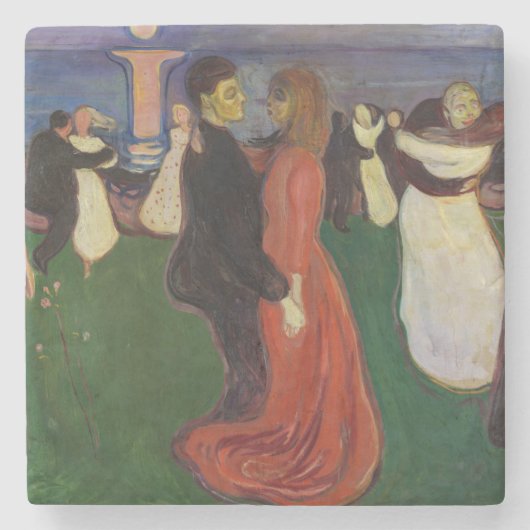 Edvard Munch - The Dance of Life Stenen Onderzetter (Voorkant)