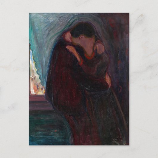 Edvard Munch - The Kiss Briefkaart (Voorkant)