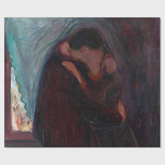 Edvard Munch - The Kiss Cadeaupapier (Vlak)