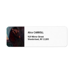 Edvard Munch - The Kiss Etiket