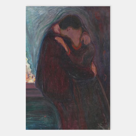 Edvard Munch - The Kiss Inpakpapier Vel