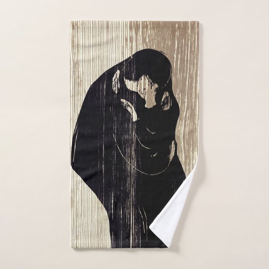Edvard Munch - The Kiss IV Bad Handdoek (Handdoek)