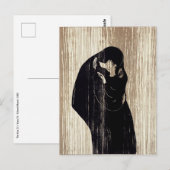 Edvard Munch - The Kiss IV Briefkaart (Voorkant / Achterkant)