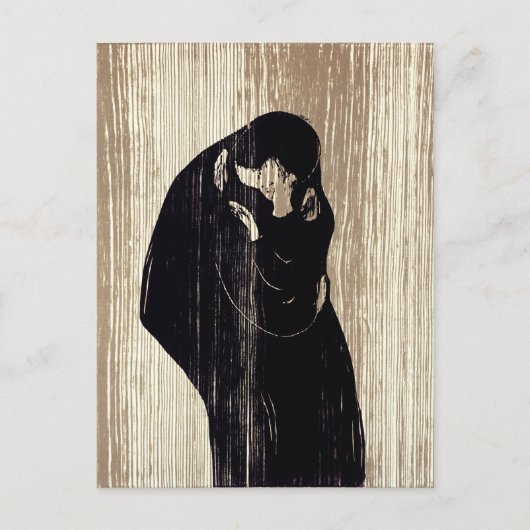 Edvard Munch - The Kiss IV Briefkaart (Voorkant)